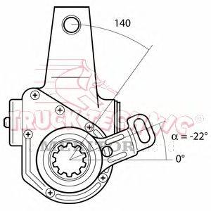 Регулируемый вал, регулятор TRUCKTECHNIC TT70.02.609