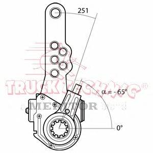 Регулируемый вал, регулятор TRUCKTECHNIC TT70.02.873