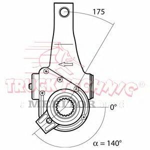 Регулируемый вал, регулятор TRUCKTECHNIC TT70.09.041
