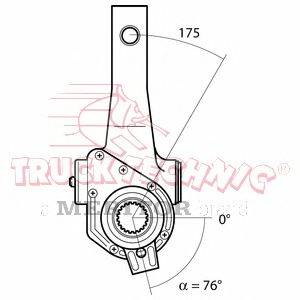 Регулируемый вал, регулятор TRUCKTECHNIC TT70.09.056