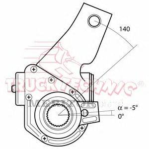 Регулируемый вал, регулятор TRUCKTECHNIC TT70.09.133