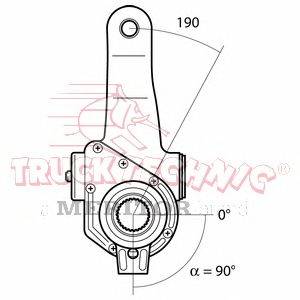 Регулируемый вал, регулятор TRUCKTECHNIC TT70.09.150