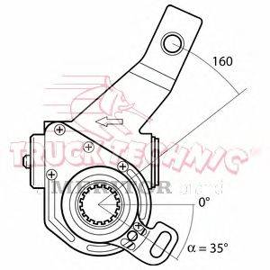 Регулируемый вал, регулятор TRUCKTECHNIC TT70.09.295