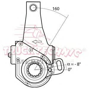 Регулируемый вал, регулятор TRUCKTECHNIC TT70.09.304