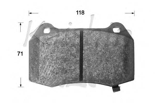 Комплект тормозных колодок, дисковый тормоз KAISHIN D10122