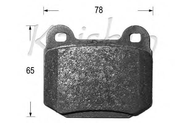 Комплект тормозных колодок, дисковый тормоз KAISHIN D10125