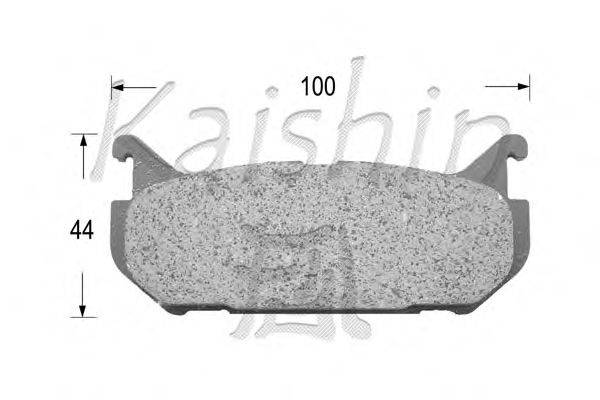 Комплект тормозных колодок, дисковый тормоз KAISHIN D3083
