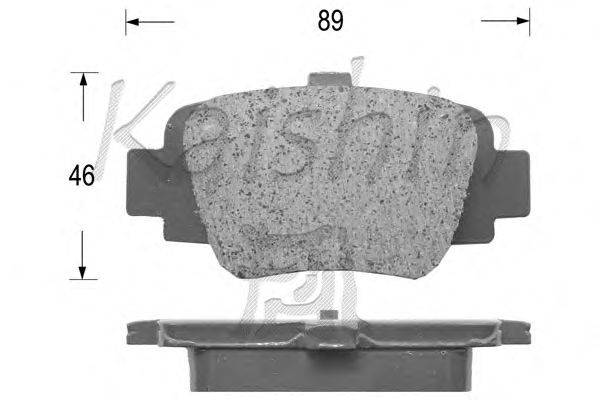Комплект тормозных колодок, дисковый тормоз KAISHIN FK1210