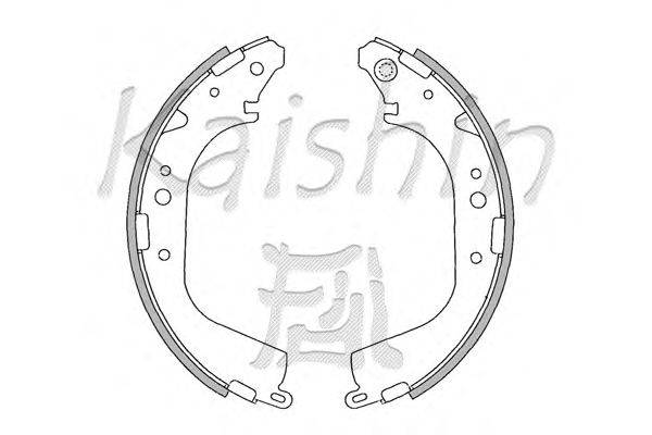 Комплект тормозных колодок KAISHIN K2280