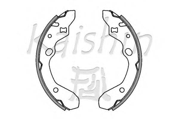 Комплект тормозных колодок KAISHIN K3385