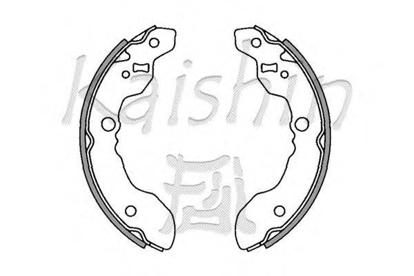 Комплект тормозных колодок KAISHIN K9943