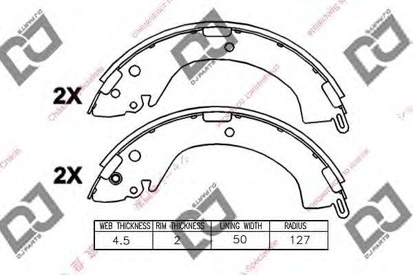 Комплект тормозных колодок DJ PARTS BS1035