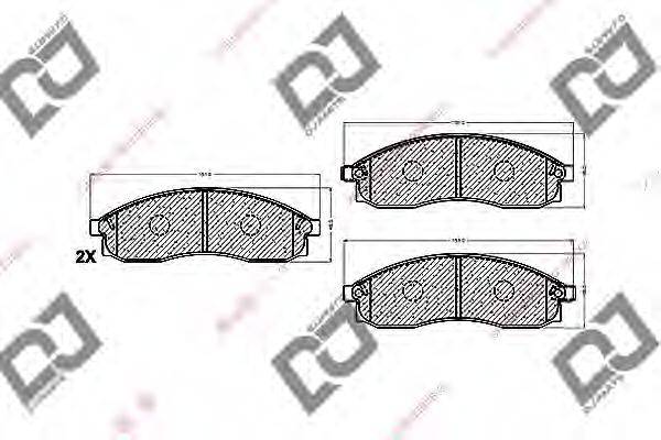Комплект тормозных колодок, дисковый тормоз MK Kashiyama D1173