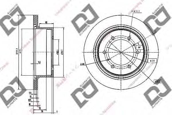 Тормозной диск DJ PARTS BD1029