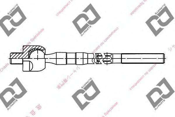 Осевой шарнир, рулевая тяга DJ PARTS DR1047