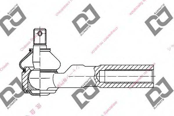 Наконечник поперечной рулевой тяги DJ PARTS DE1010