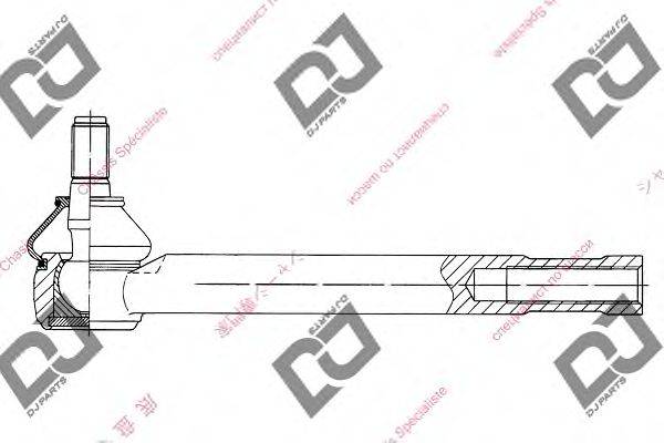 Наконечник поперечной рулевой тяги DJ PARTS DE1082