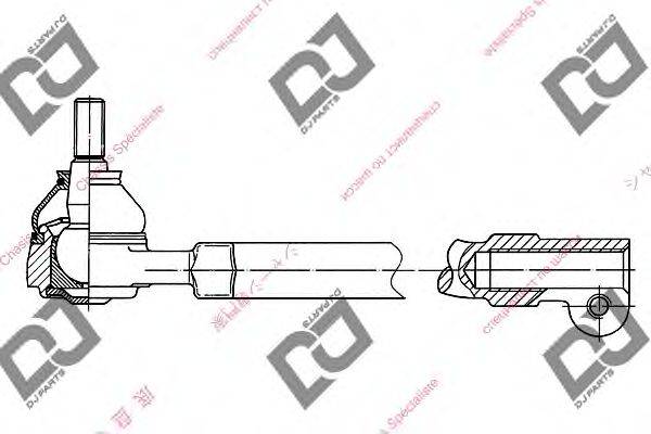 Наконечник поперечной рулевой тяги DJ PARTS DE1145