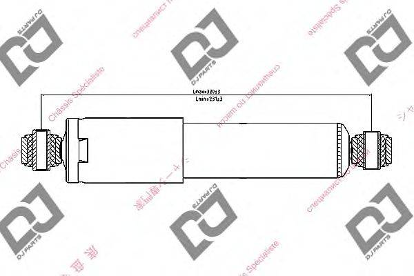 Амортизатор DJ PARTS DS1229GT