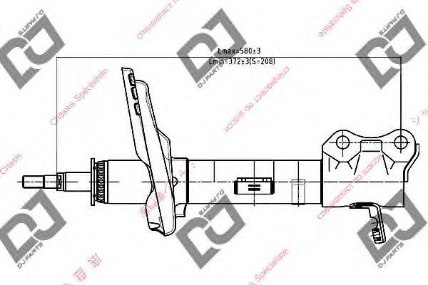 Амортизатор DJ PARTS DS1050GS