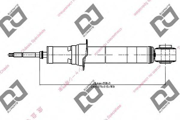 Амортизатор DJ PARTS DS1162GT