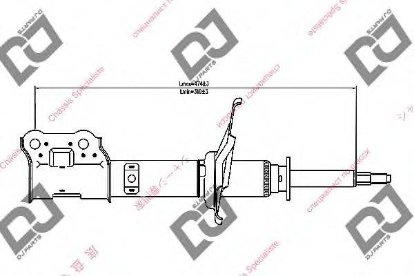 Амортизатор DJ PARTS DS1263GS