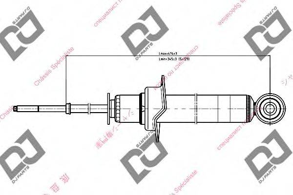 Амортизатор DJ PARTS DS1177GT