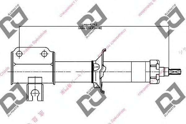 Амортизатор DJ PARTS DS1186GS