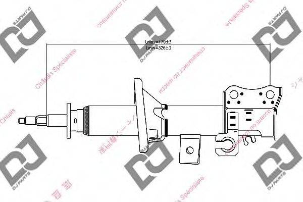 Амортизатор DJ PARTS DS1241GS