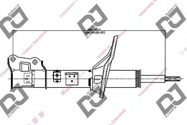 Амортизатор DJ PARTS DS1279GS