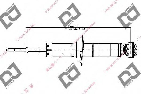 Амортизатор DJ PARTS DS1281GT