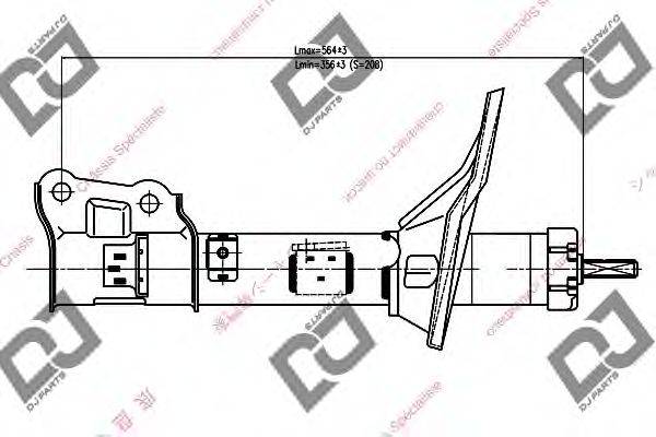 Амортизатор DJ PARTS DS1284GS