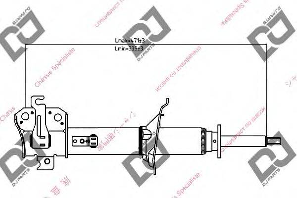 Амортизатор DJ PARTS DS1336GS