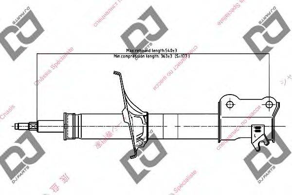 Амортизатор DJ PARTS DS1645GS