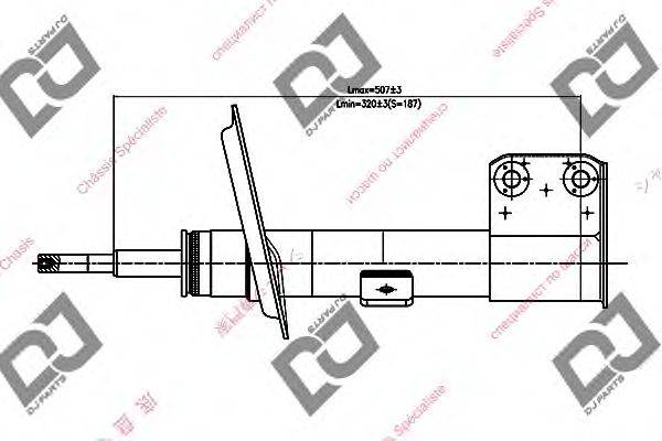 Амортизатор DJ PARTS DS1376GS