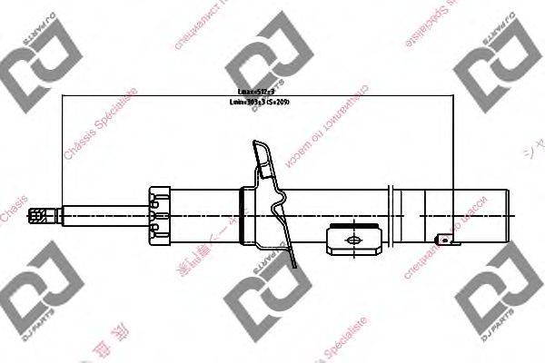 Амортизатор DJ PARTS DS1384GS