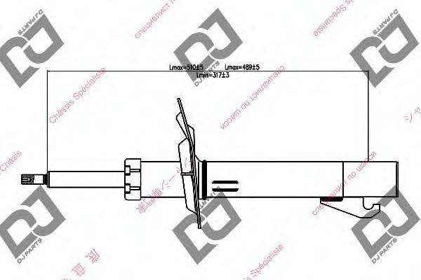 Амортизатор DJ PARTS DS1421GS