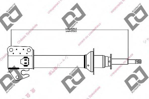 Амортизатор DJ PARTS DS1445GS