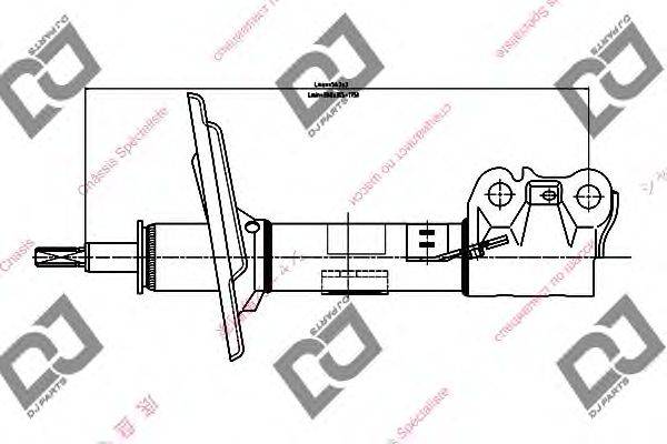 Амортизатор DJ PARTS DS1721GS