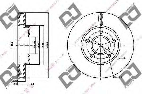 Тормозной диск ACDelco 56325