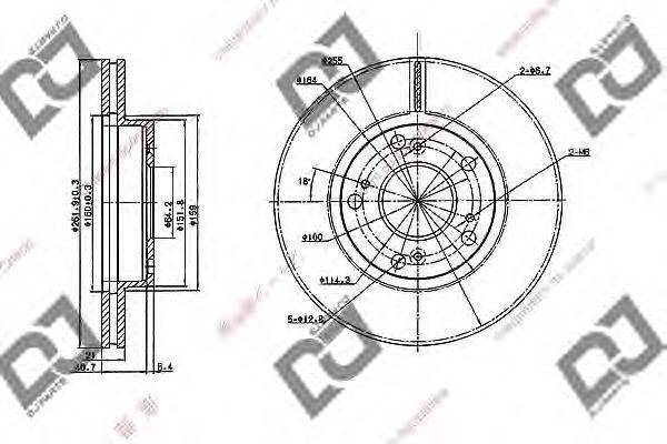 Тормозной диск DJ PARTS BD1941