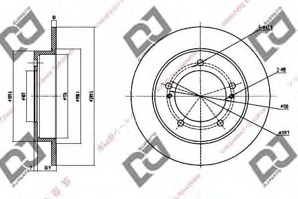 Тормозной диск DJ PARTS BD1264