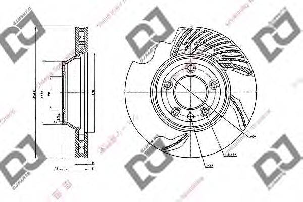 Тормозной диск DJ PARTS BD1894