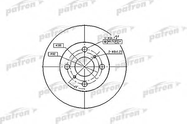 Тормозной диск PATRON PBD1423