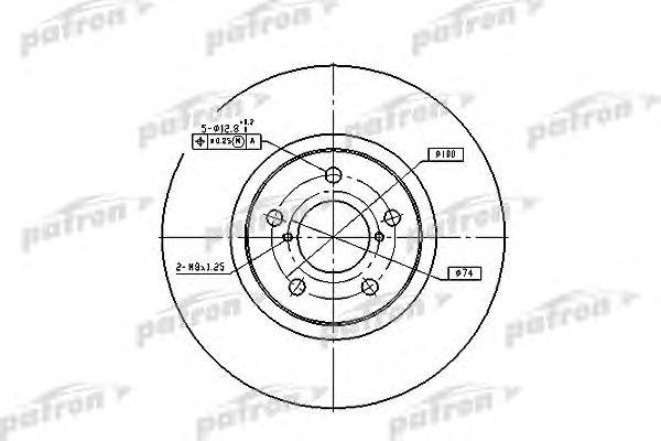 Тормозной диск PATRON PBD1437