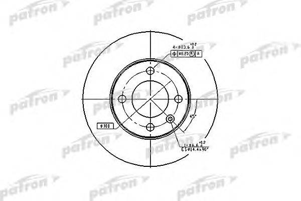 Тормозной диск PATRON PBD1518