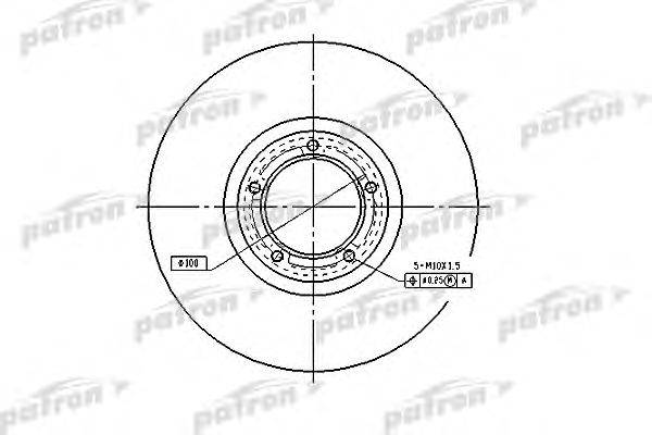 Тормозной диск PATRON PBD1623