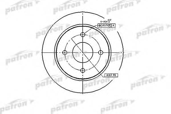Тормозной диск PATRON PBD1654