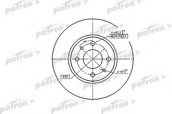 Тормозной диск PATRON PBD1790