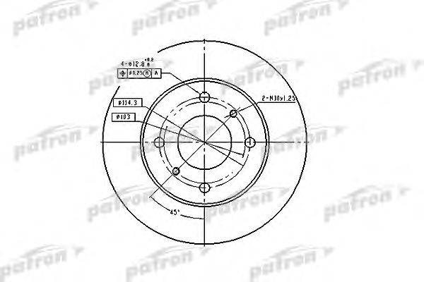 Тормозной диск PATRON PBD2591